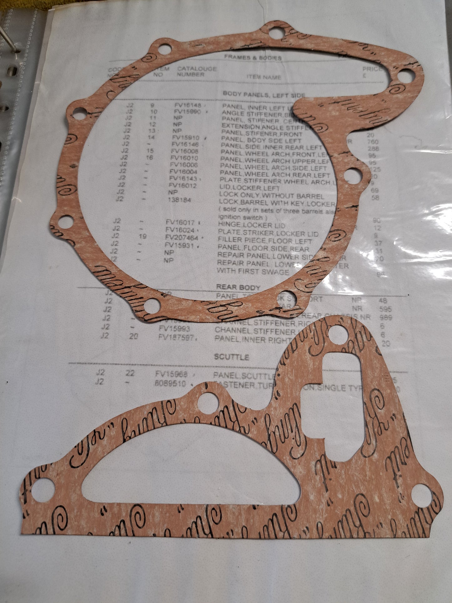 Austin Champ Water Pump Gasket Set