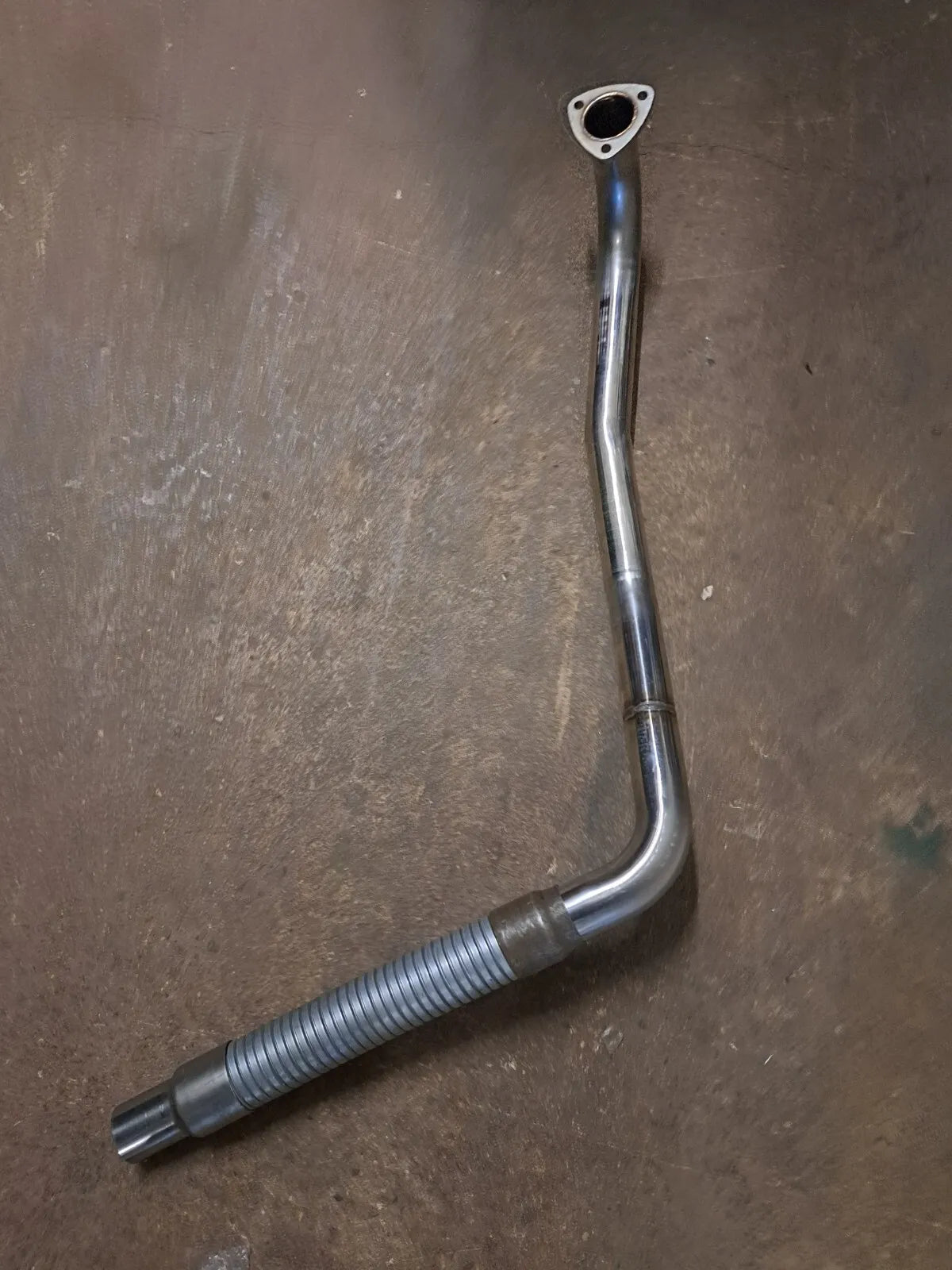 Austin Champ Stainless Exhaust Downpipe. Made with our jig.  Superb quality. (two week lead time)